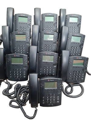 Restposten 10x Polycom VVX301 VoIP POE Tischtelefone mit Ständer MwSt INC