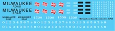 N Scale - Milwaukee Road Locomotive GP35 Decals