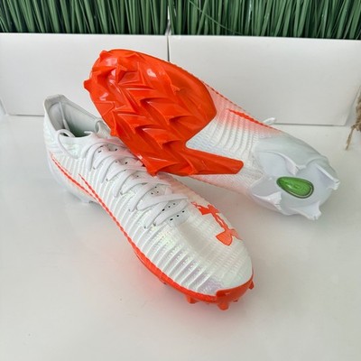 Under Armour Blur Pro Mens Football Cleats White/ Orange 3028220