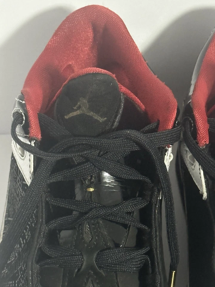 Talla 9 - Air Jordan 25/03/2009 Salón de la Fama Cuero Negro Blanco ENVÍO RÁPIDO Foto 4 de 4