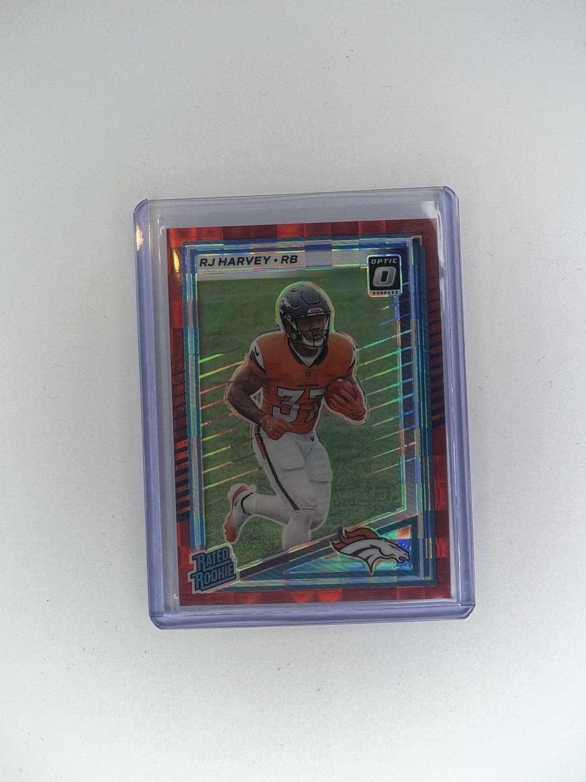 2025 Panini Donruss RJ Harvey Red Pandora Optic Preview Rated Rookie