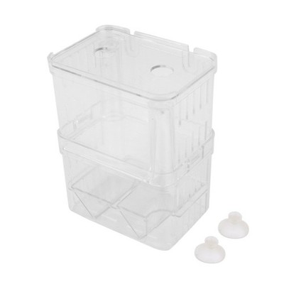 Aquarium Fish Breeding Incubator Floating Hatchery Breeder Box (Transparent)