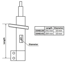STOSSDÄMPFER VORDERACHSE FÜR PEUGEOT, CITROËN, OPEL - KYB 3348142