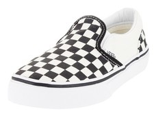 Vans Youth Classic Slipon Shoes Checkerboard Black/White Authentic New
