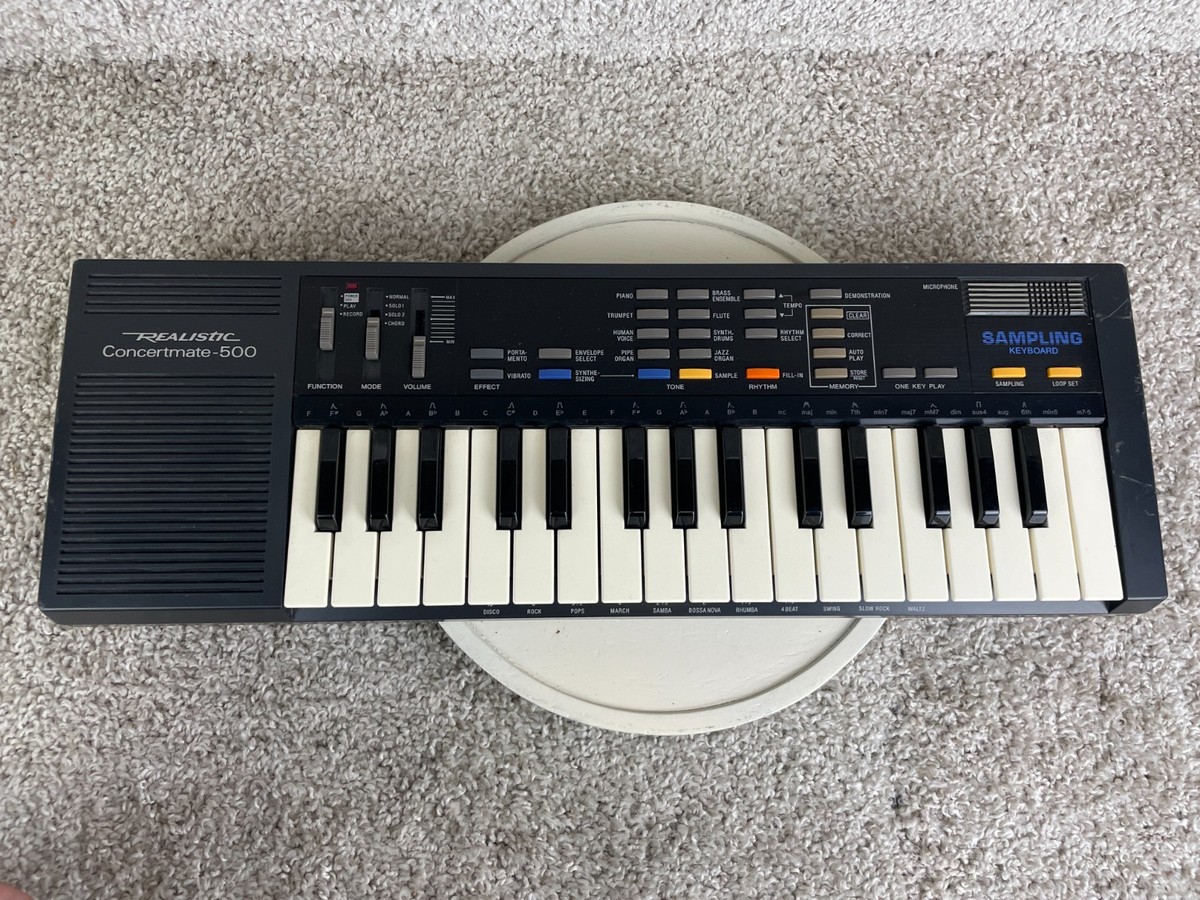 Realistic Concertmate-500 Electronic Sampling Keyboard Made in