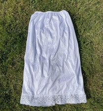 Vintage Sears Lace Trimmed Slip Skirt 60s 70s Size Medium 27/29 Waist Half Slip
