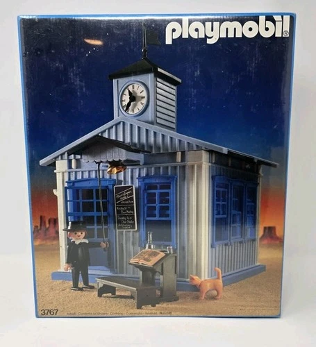 Playmobil Western Schoolhouse Vintage 1987 NOS (#3767)