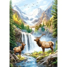 Diamond Art Kits for Adults,Mountain Diamond Painting Kits for Adults,5d Diam...