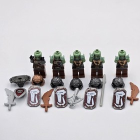 LEGO 7048 Castle Troll Warship Minifigures Troll Warrior Dwarf Lot of 7 W Extras