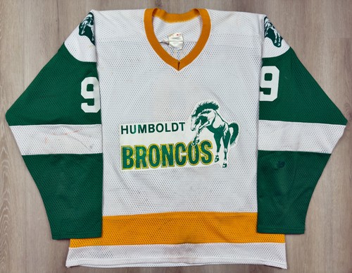 Humboldt Broncos 1986-87 Bill McDougall SJHL Game-Worn White Jersey - Matched!
