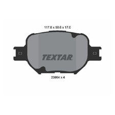 Satz Bremsbeläge 24164669 Bremsklötze vorne für Toyota Celica T23 Corolla E12