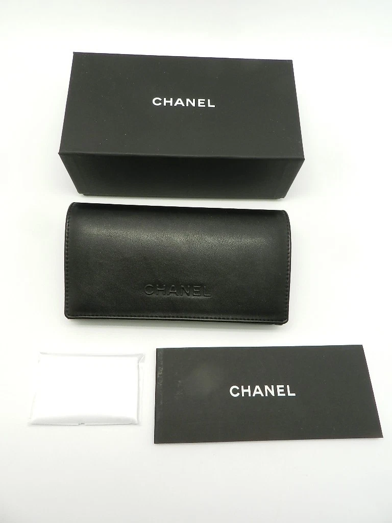 CHANELアイウエアケース シャネル マトラッセ アイウェアケース チェーンショルダー ブラック