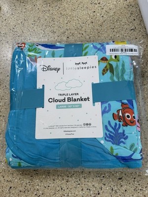 Little Sleepies NWT New Disney Nemo s Reef Large Cloud Blanket
