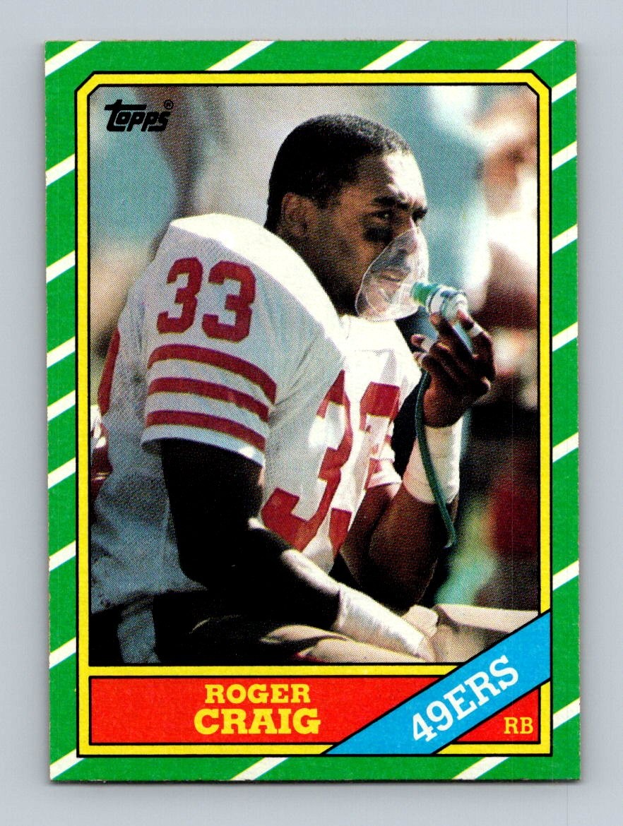 1986 Topps football San Francisco 49ers Roger Craig #157