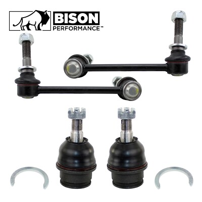Bison Performance 4pc Front Sway Bar Link and Lower Ball Joint Kit For Toyota