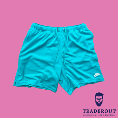 Nike Mens turquoise blue club mesh flow shorts size S M
