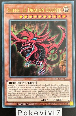 Yu-Gi-Oh! Karte SLIFER, DER HIMMLISCHE DRACHE LDK2-FRS01 UR NEU