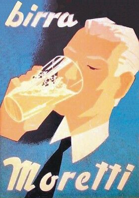 Vintage Plate 1970 Beer Moretti Publicity Advertising Posters Plate Back Ebay