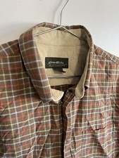 Eddie Bauer Plaid Button Down Shirt - Classic Fit Men  s Medium
