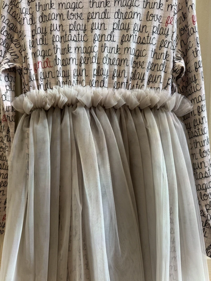 Fendi Girls Dress Size 7 - Image 2 of 4