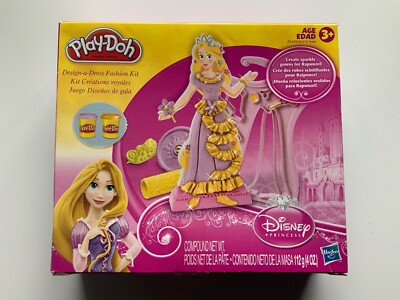 Disney Princess Play-doh Rapunzel Design A Dress Fashion Kit | eBay