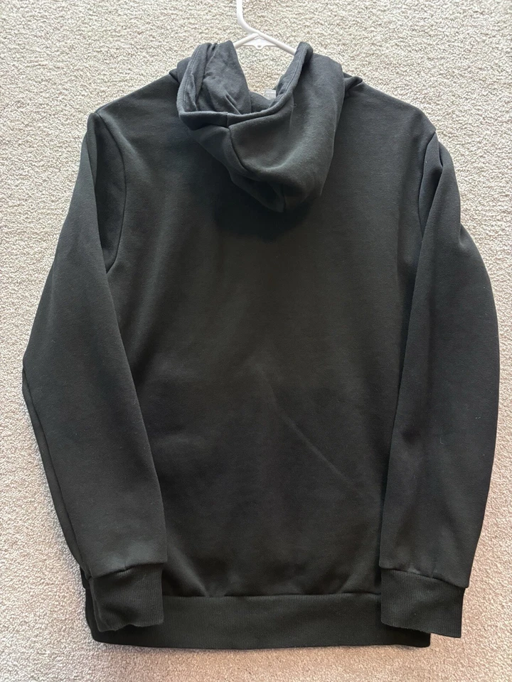 Puma Essentials Logo Pullover Hoodie Womens Small Black Casual Outdoor 586270-01 - Image 2 of 4