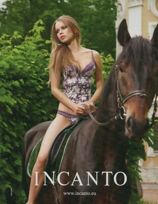 INCANTO  Lingerie Magazine Print Ad Advert sexy Bra Hosiery Underwear 2012