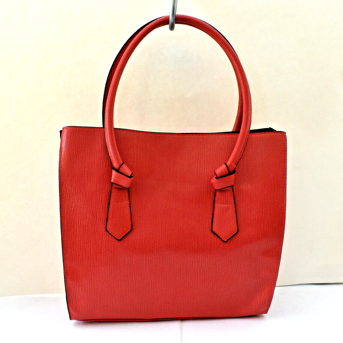 ELIZABETH ARDEN Red Tote Bag Handbag Satchel Shopper Shoulder Bag