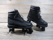 Timberland Boots Roller Skates Black Skate Womens 7 Custom Made HipHop GUC