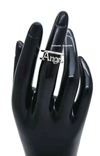 NEW 100% Authentic PANDORA ME 925 Ale Silver Angel Letter Open Ring 190105C00