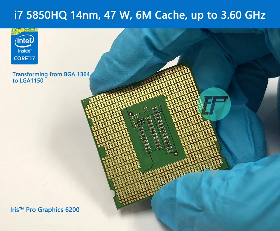 MAGIC REFORM Intel Mobile CPU i7 5850HQ, 47 W, 6M Cache, up to 3.60 GHz - Image 3 of 4