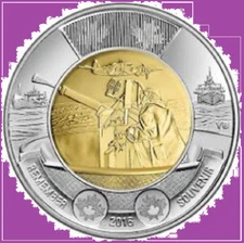 2016 Canada Battle of ATLANTIC Two Dollars Toonie Coin UNC Toon $2
