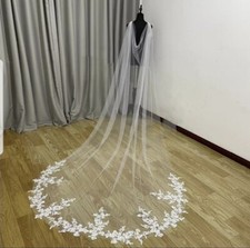 3M 2M Wedding Veil Cape Lace Edge Bridal Shawl Accessories Cathedral Length Cape