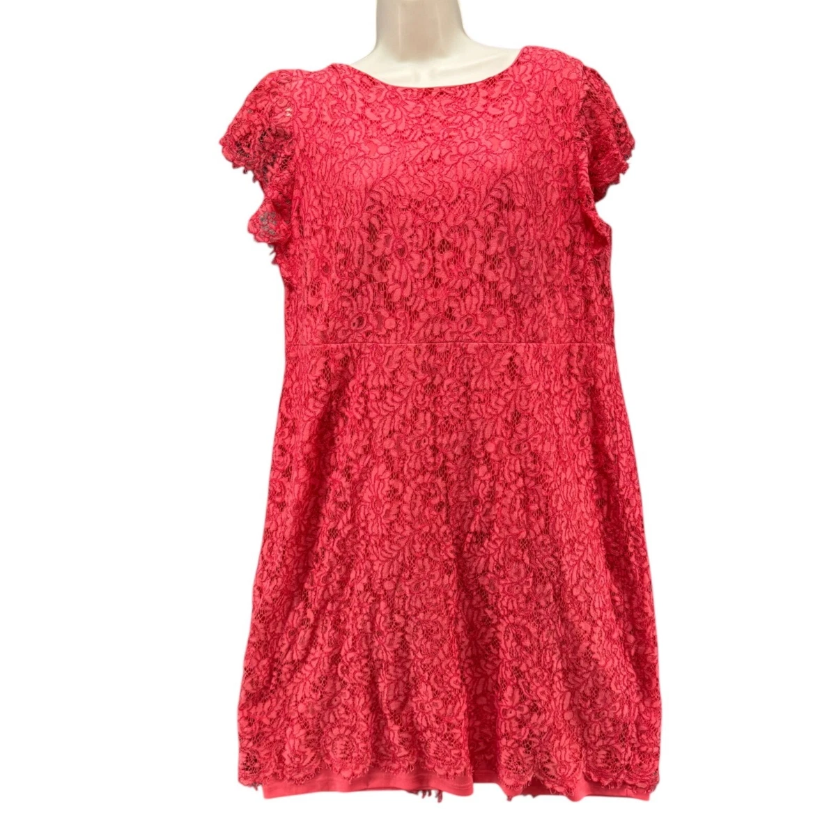 white fit and flare mini dress Eyelet Fit & Flare Mini Dress XL
