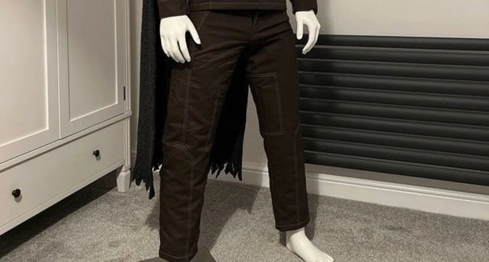 Traje de vuelo mandaloriano Star Wars Inspird chaleco antiaéreo y capa de lana Din Dijarin Foto 4 de 4