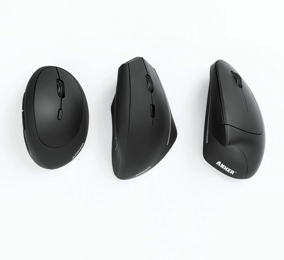 Anker Ergonomic Optical Vertical Mouse 1000/1600 DPI 5 Key Gaming Mice|USB Wired - Image 4 of 4