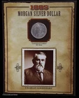 1885 Morgan Silver Dollar Legends of the West w/ Charles Goodnight Stamp