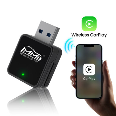 Wireless Carplay Adapter for Apple, 2025 Mini Stable Wireless Carplay Adapter 