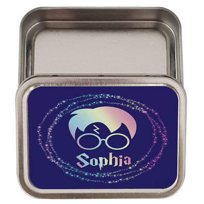 Personalised Tobacco Tin Harry 2oz Baccy Pill Storage Cigarette Birthday  Wizard
