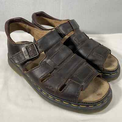 Dr. Martens Men’s Size 12 Brown Leather Sandals Made in England DR MARTENS Sandals Mens Size 12 Brown Leather Fisherman  main image 4