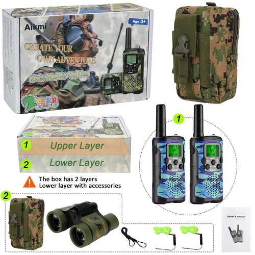 Walkie Talkies For Kids Toys For Boys Aged 5+ Outdoor Toys 2 Way Radio 22 Channe - Picture 6 of 6