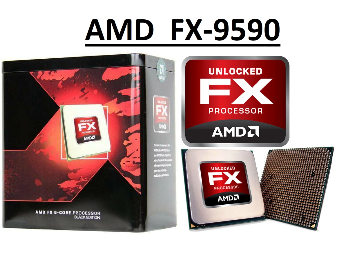 AMD FX 9590 CPU 本体 Preços baixos em Processadores de computador AMD FX (modelo de