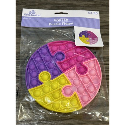 Celebrate Easter Fidget Puzzle Pink Yellow Purple New