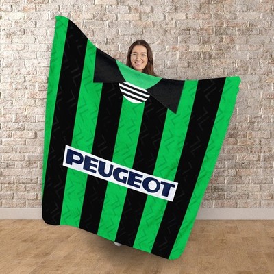 Fußballtrikot Coventry 1995 Auswärts - personalisiert große Fleecedecke 150 x 150 cm