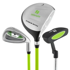 Junior Golf Club Set for Children Includes 165CC #3 Fairway Wood & #7 Iron