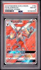 Blaziken GX 153/168 PSA 8 SM Celestial Storm Full Art Holo Rare Pokemon Card on eBay