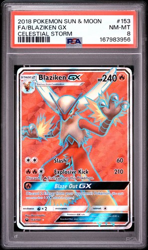Blaziken-GX graded PSA 8 for sale on eBay