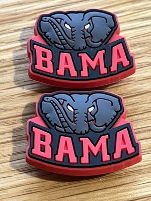 Paar 2 Premium Qualität Schuh Charms NCAA American Football ALABAMA CRIMSON TIDE  