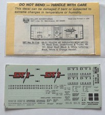 HERALD KING HO DECAL-DETROIT, TOLEDO & IRONTON/DT&I 40’ INSUL BOX CAR - #B-116