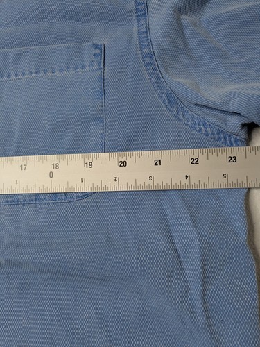 Nat Nast Shirt Men's M Blue Denim Button Up Short Sleeve American Fit - Picture 5 of 5
